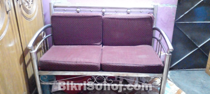 Stainless steel Sofa 2 seats